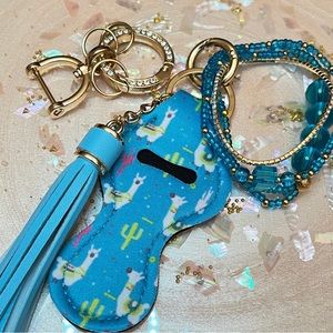 Blue Llama Bracelet Keychain (Bonus)